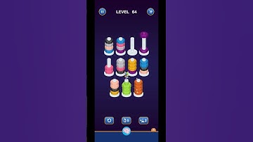 レベル64 ナットカラーソート - スクリューパズル (Guru Game) #nutssort #nutsort #boltnutcolor