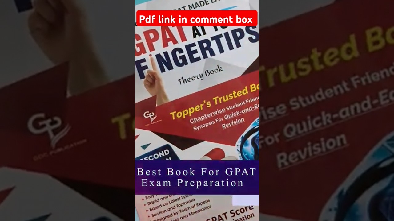 GPAT AT YOUR FINGERTIPS l Best Book For Gpat Preparation 