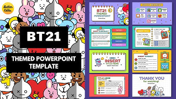 BT21 Themed PowerPoint Template | Animated PowerPoint Template | Academic Presentation