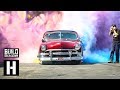 Rainbow Burnout Madness - Ford Victoria Breaks Donut Garage World Record