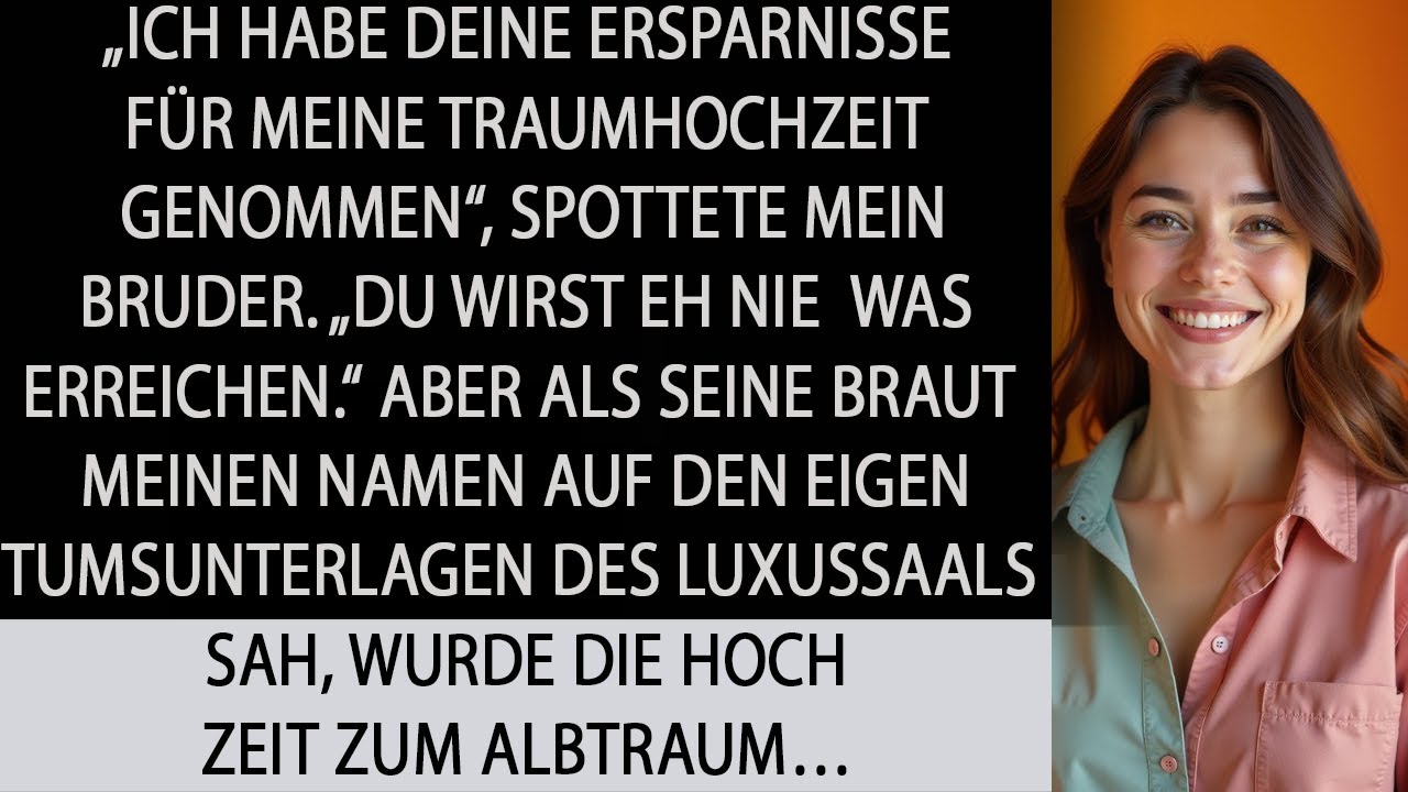 Mein Bruder stahl mein Erspartes für seine Hochzeit bis seine Braut meinen Namen auf dem Mietvertrag