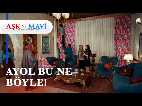 Refika allı güllü perdeleri görünce 😂... - Aşk ve Mavi 25. Bölüm