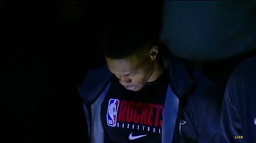 The Rockets & Nuggets hold a moment of silence for Kobe Bryant.