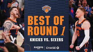 BEST PLAYS from Knicks First Round Victory over 76ers | 2024 NBA Playoffs screenshot 1