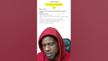 Precise Algorithms #makeitsimplett  #trinidadandtobago  #csec   #algorithm