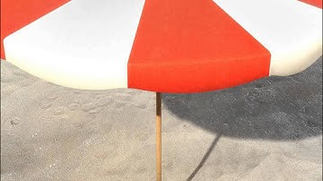 Beach parasol # 3 3D model from CGTrader.com