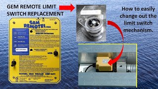 How to easily replace a GEM REMOTE Limit Switch for a boat lift