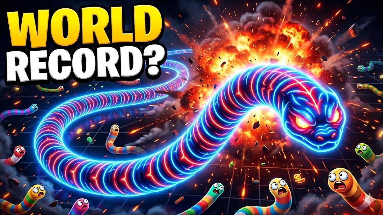 😲 Biggest Slither.io Snake | Worms Zone New Event Gameplay best skills high score 29000🎯