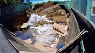 Amrep Octo Front Loader Packing Out on Cardboard