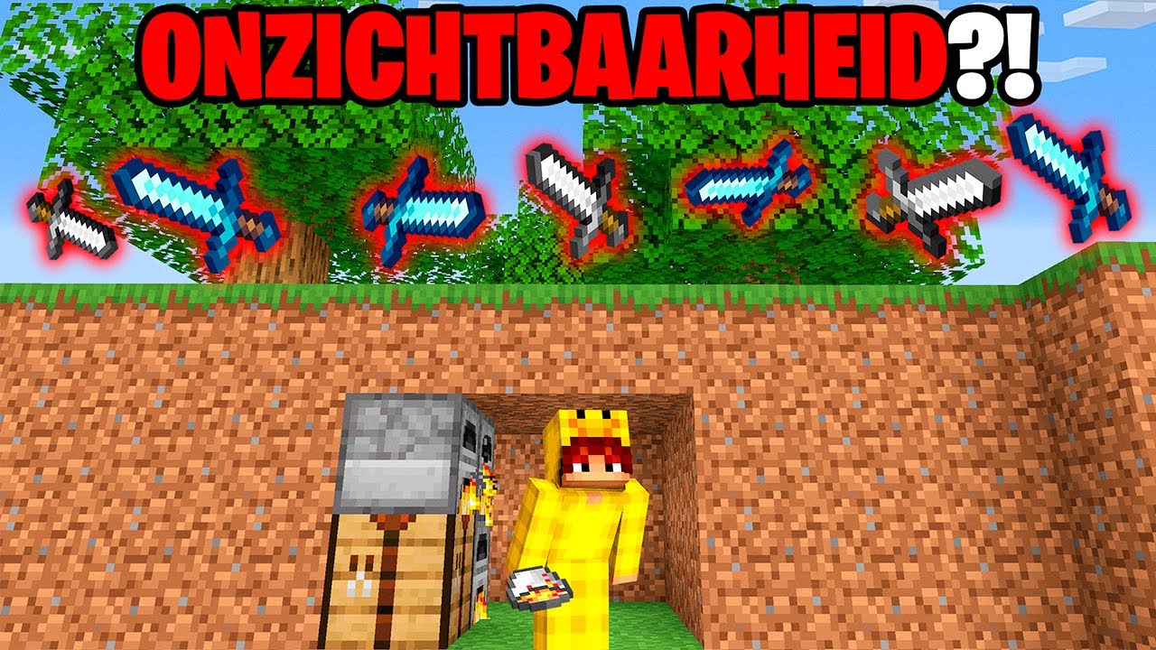 SPEEDRUNNER vs JAGERS Met ONZICHTBAARHEID! (Minecraft)