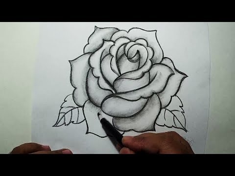 How to Draw A Rose || Easy Pencil Drawing