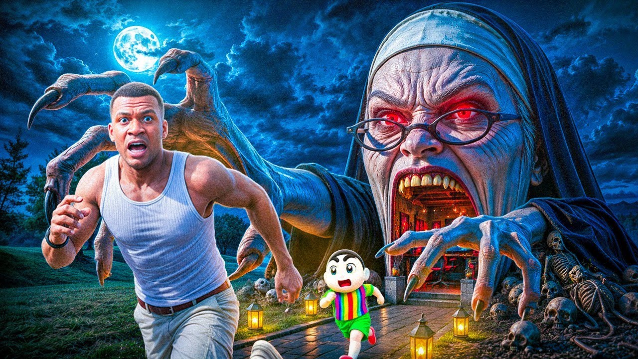 Evil Nun Kidnapped Franklin, Shinchan and Chop! | GTA 5 Bangla Gameplay