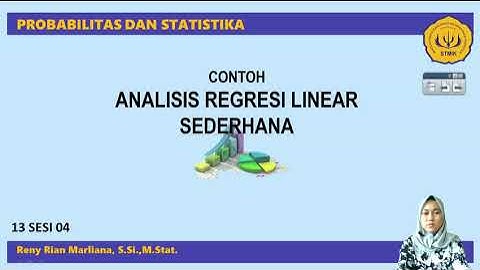 13S04 - Contoh Perhitungan Analisis Regresi Linear Sederhana