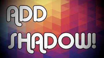 How To Add Shadow To Your Text On Paint.Net!