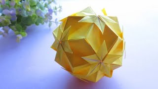 【折り紙】簡単くすだま！星のくすだ【Easy origami】 Star Kusuda