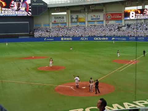 千葉ロッテ－北海道日本ハム　　７回裏（2017年9月24日）