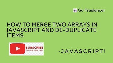How to merge two arrays in JavaScript and de-duplicate items