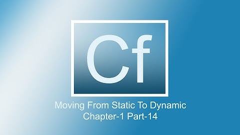 Adobe Coldfusion 11 Tutorials | Introducing Switch Conditionals | Chap-1 | Part-14