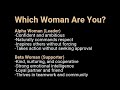Which Woman Are You