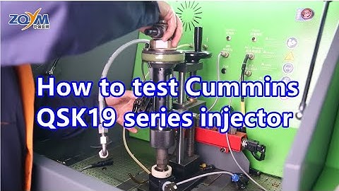 How to test Cummins  QSK19 series injector ,Cummins QSX Test Tool - ZQYM DIESEL SYSTEM