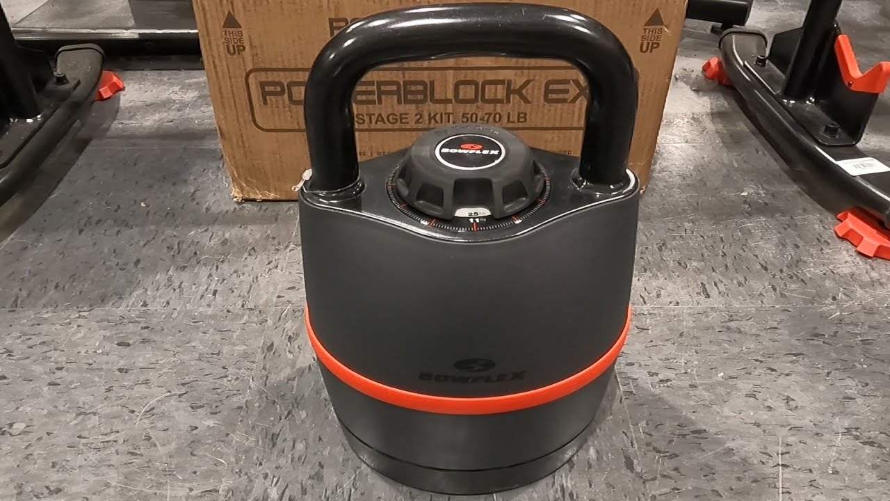 BOWFLEX ADJUSTABLE SELECTTECH 840 KETTLEBELL CLOSER LOOK KETTLEBELLS