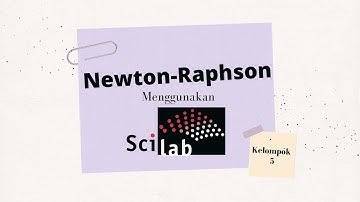 (85) 4.3.2 | f(x) = cos x - 3x, iterasi Newton Raphson menggunakan Scilab