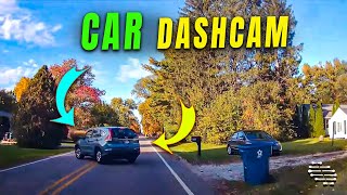 Dashcam Captures a Car Driver Backing into Another