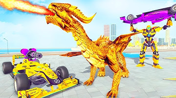 Dragon Robot Transformation Game, Android Gameplay, Cars Robot Transform Wars