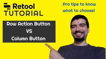 Table Component: Column Buttons vs Row Actions - Unlocking User Engagement. Retool Tutorial