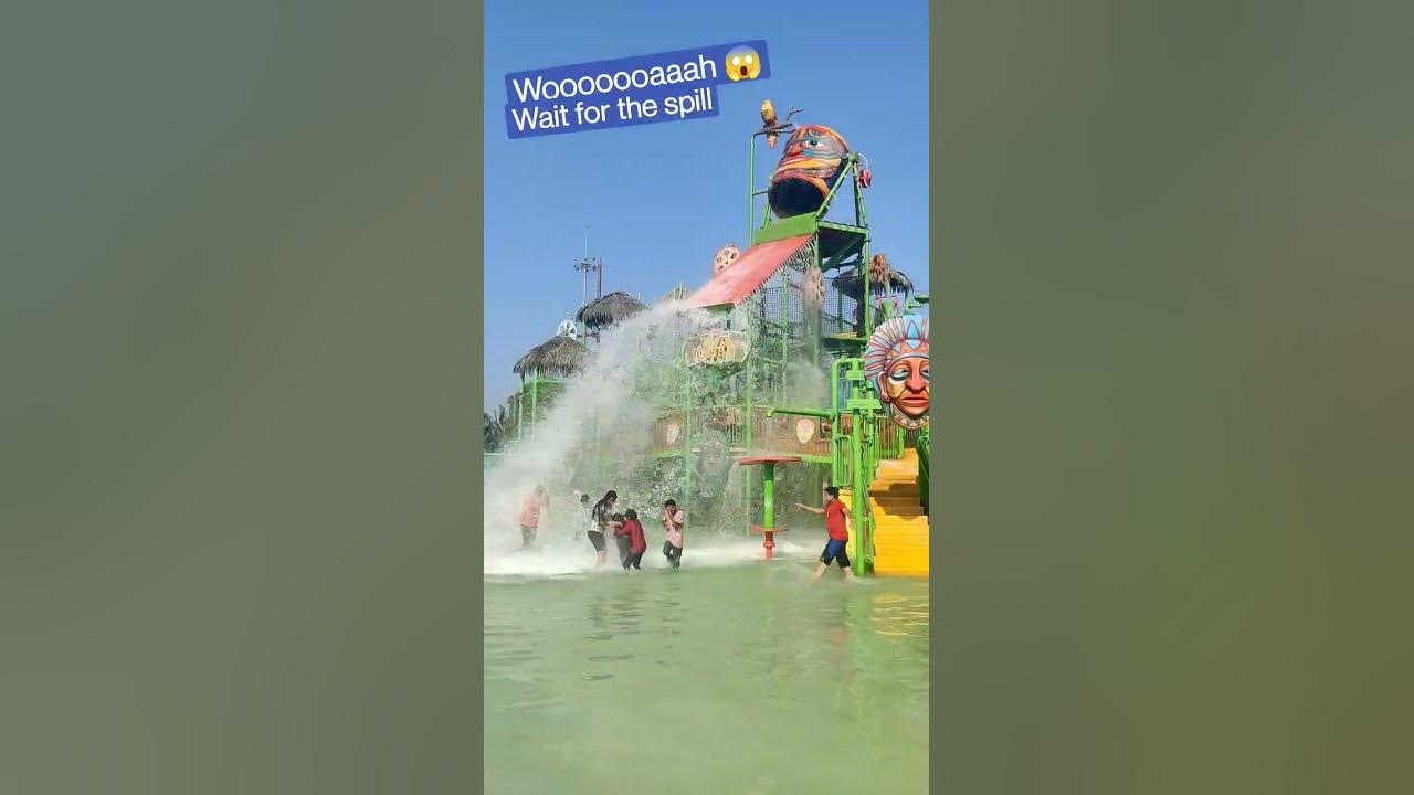 😲 Wet N Joy water splash on people heavy water flow slide #waterpark #wetnjoywaterpark #imagica