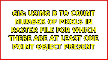 Using R to count number of pixels in raster file for which there are at least one point object...