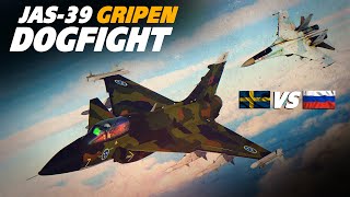 Su-35 Flanker-E Vs JAS-39 Gripen Dogfight | Digital Combat Simulator | DCS |