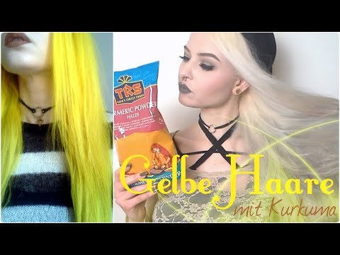 Experiment Haarfarbe Aus Gewurzen Gelbe Haare Mit Kurkuma Tonen Youtube