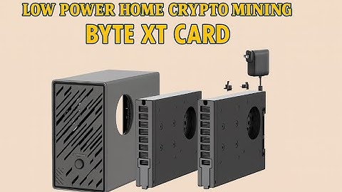 Laag vermogen thuis crypto mining BYTE XT CARD