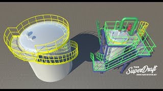 Create 3D Spiral Stairway with AutoCAD Plant 3D 2020 (Eng Sub)