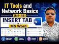 MS Word Insert Tab Complete Explanation | O Level M1-R5 | Part - 02