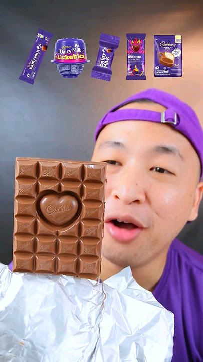 Eating All Cadbury Chocolate🍫 #asmr #mukbang #eataccordingtoemoji #chocolate #valentinesday