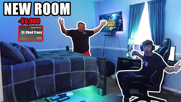 I Spent $5,000 On My NEW Room With My DADS CREDIT ...