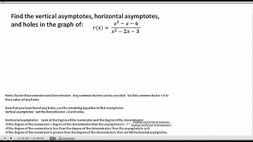 PreCalc U5A1 Holes and asymptotes examples 3 - 5