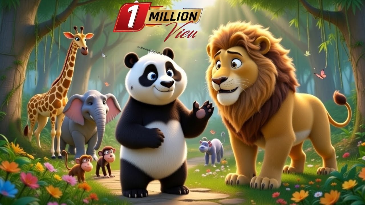 Panda Ne Shikari Sher Ko Dar Sikha Diya 😱🦁 | Emotional Jungle Story for Kids | Chota Jungle Vlog