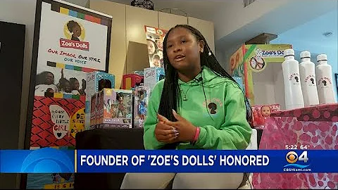 16-Year-Old Creator Of Zoe's Dolls Honored By Miami-Dade County