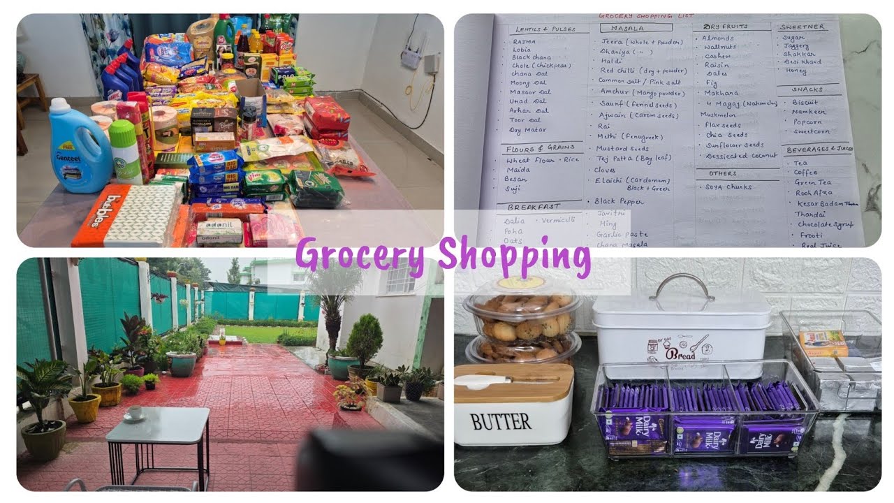 Indian Monthly Grocery Shopping and Organisation || Grocery shopping List || Grocery shopping Haul