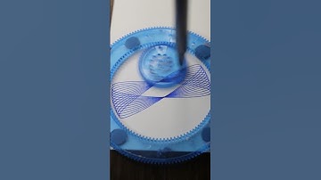 Simple Spirograph design Satisfying ASMR Video #shorts #ytshorts