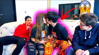 Friends Watch Me and Boyfriend Kiss! *chapstick challenge