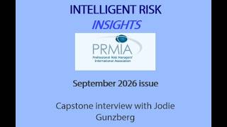 PRMIA #IntelligentRisk capstone interview (September 2026) - Jodie Gunzberg