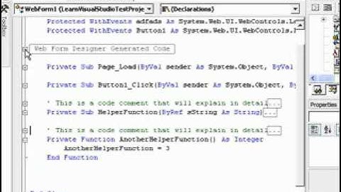 1001 Learn Visual Studio Net Video 16
