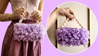 Fancy Crochet Ribbon Bag | Ribbon Purse Tutorial