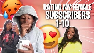 RATING FEMALE SUBSCRIBERS😍🥵 1-10