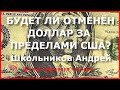 Школьников. Будет ли отменен доллар за пределами США?