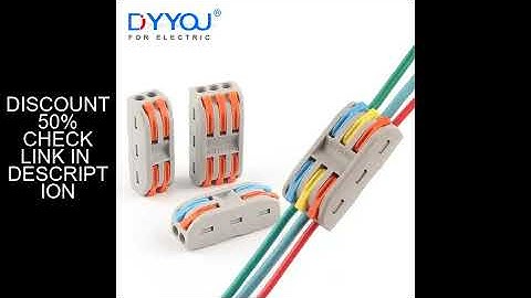 25/50/100PCS Wire Connectors 222 Terminal Block Conductor SPL Push-In Mini Terminal Block Cable Spli